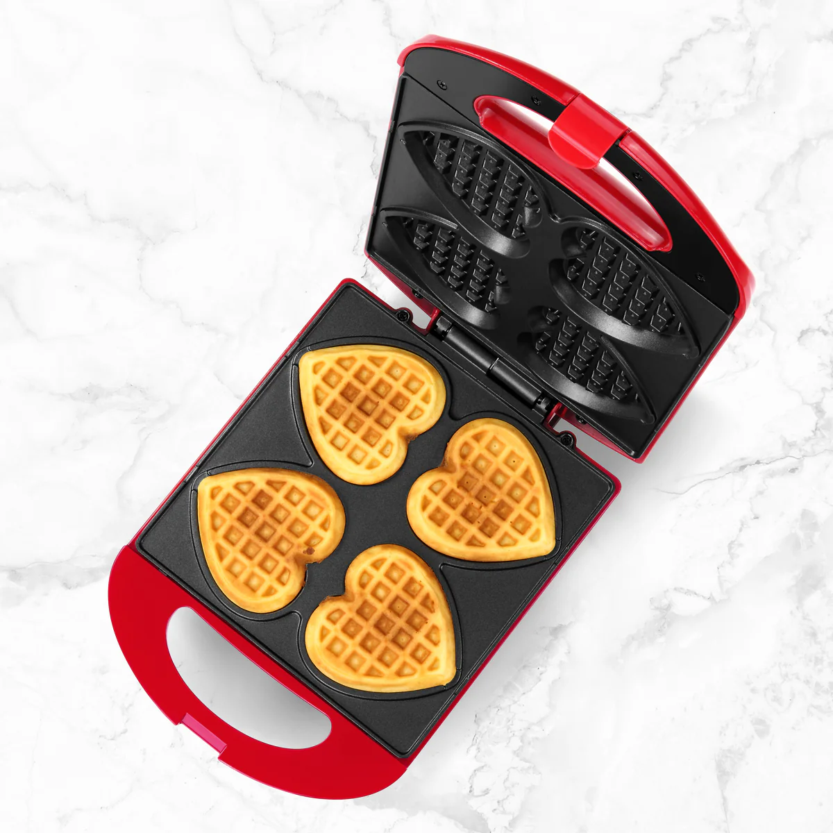 4-SECTION HEART SHAPED WAFFLE MAKER - Image 11