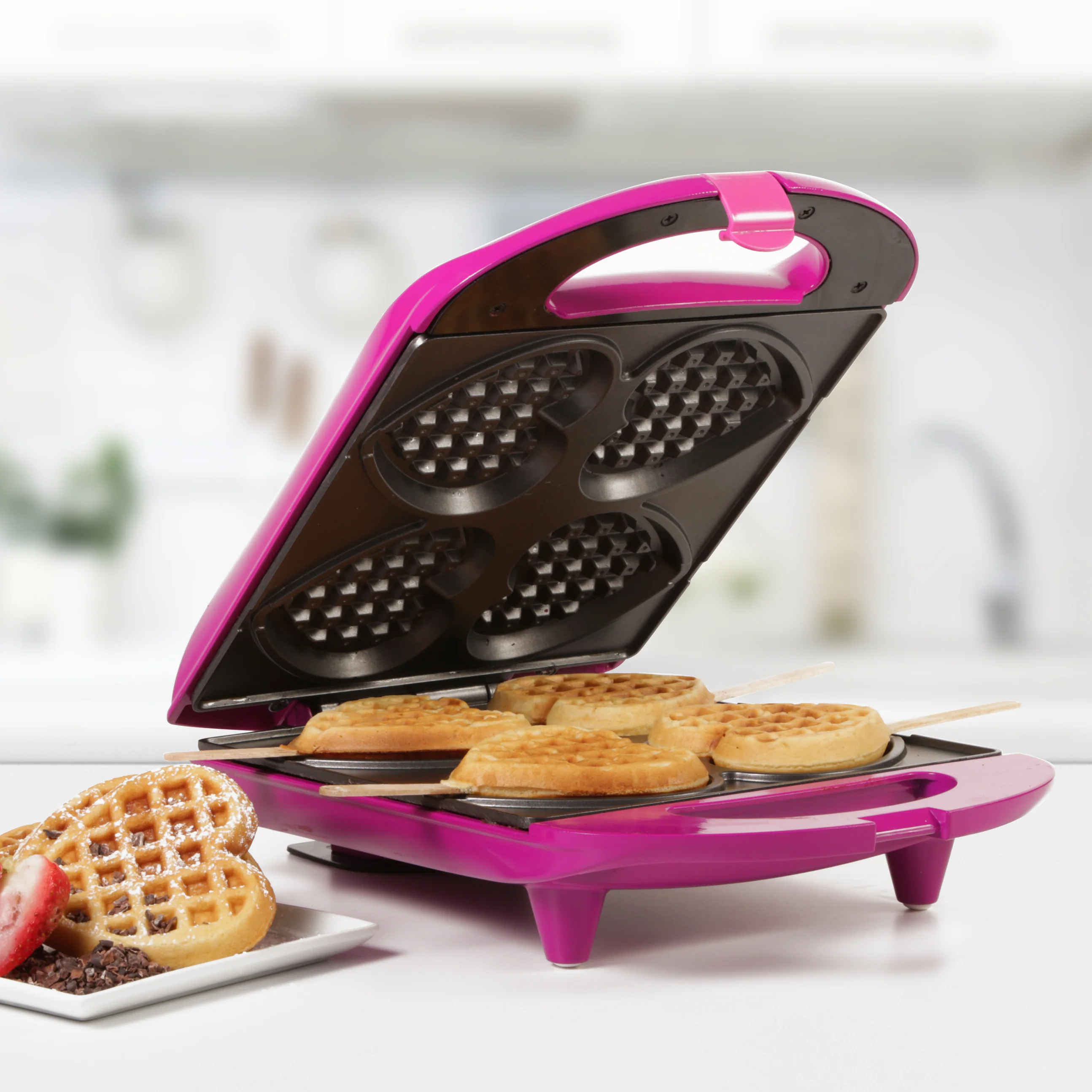 4-SECTION HEART SHAPED WAFFLE MAKER - Image 21