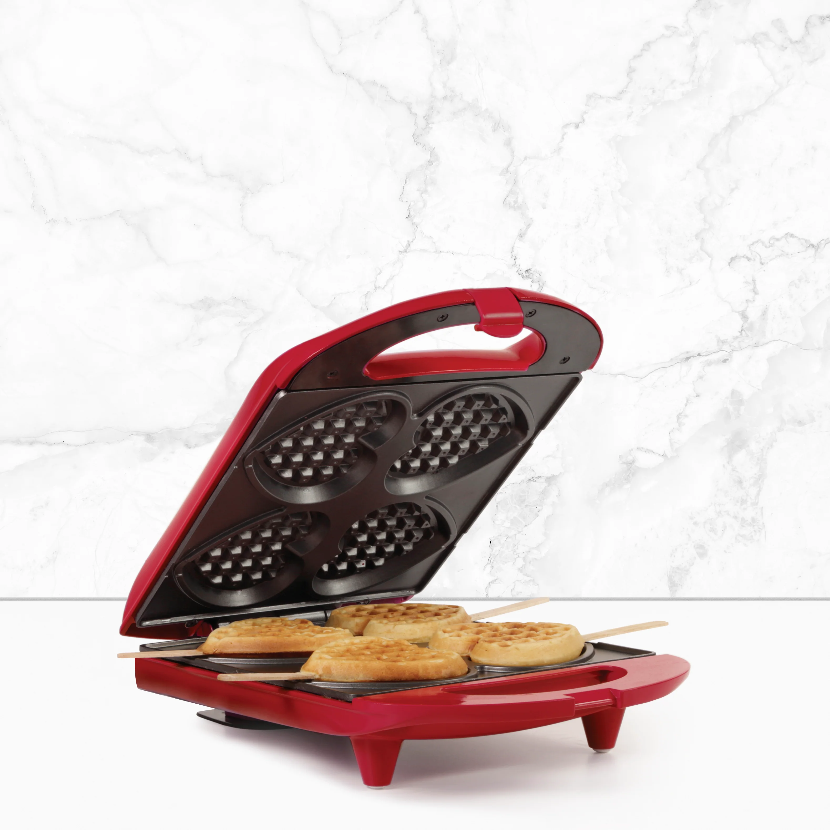 4-SECTION HEART SHAPED WAFFLE MAKER - Image 9